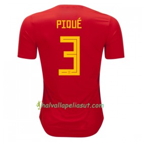 Jalkapallo Pelipaidat Espanja Pique 3 World Cup 2018 Kotipaita